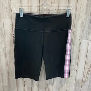 Calvin Klein Performance Black Side Stripe Bike Shorts Activewear Womens Size M